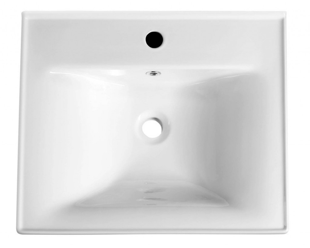 AQUALINE - SAVA 55 keramické umývadlo nábytkové 55x46cm, biela (2055)