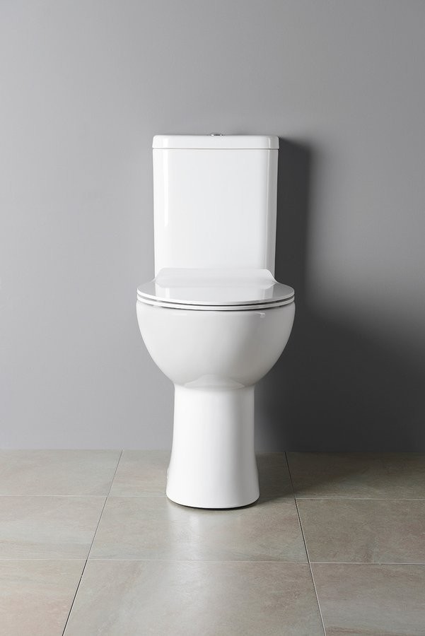 SAPHO - HANDICAP WC kombi misa zvýšená Rimless, zadný odpad, biela (K11-0221)