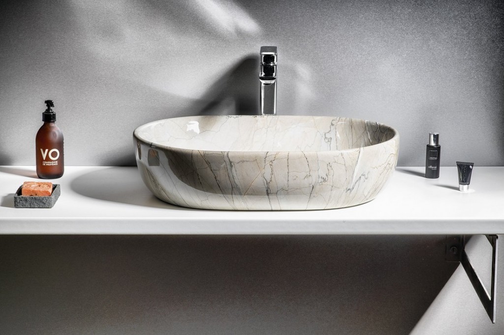 SAPHO - DALMA keramické umývadlo na dosku 59x42 cm, grigio (MM413)