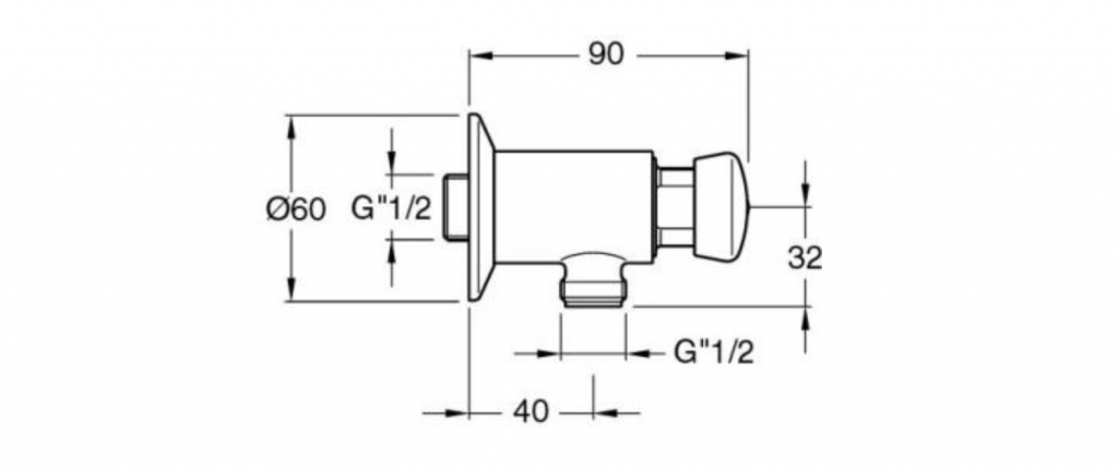 SILFRA - QUIK samouzatvárací nástenný pisoárový ventil, chróm (QK10051)