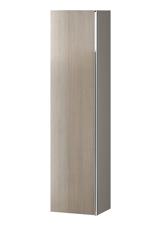 E-shop CERSANIT - Nábytkový stĺpik VIRGO šedý dub s chrómovou úchytkou S522-034