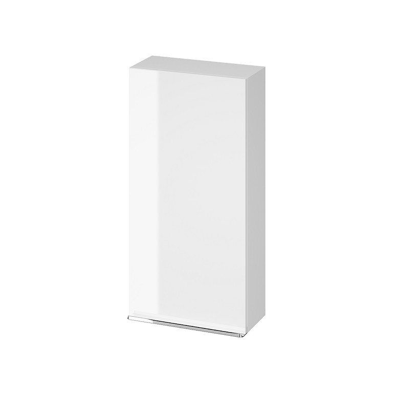 E-shop CERSANIT - Závesná skrinka VIRGO 40 biela s chrómovými úchytmi S522-039