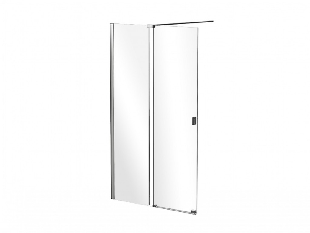 HOPA - Walk-in sprchovací kút VAYO - Farba rámu zásteny - Hliník chróm, Rozmer A - 110 cm, Rozmer C - 200 cm, Smer zatváranie - Univerzálny Ľavé / Pravé, Výplň - Číre bezpečnostné sklo - 8 mm (BCVAYO110CC)