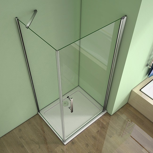 H K - Štvorcový sprchovací kút MELODY A1 100 cm s jednokrídlovými dverami vrátane sprchovej vaničky z liateho mramoru (SE-MELODYA1100/THOR-100SQ)