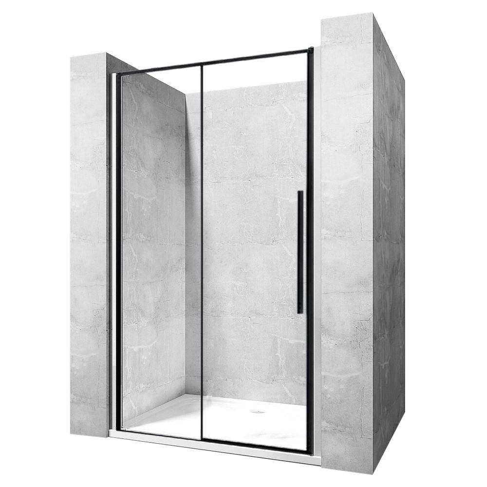 REA - Posuvné sprchové dvere Solar L/P 90 černé REA-K6319