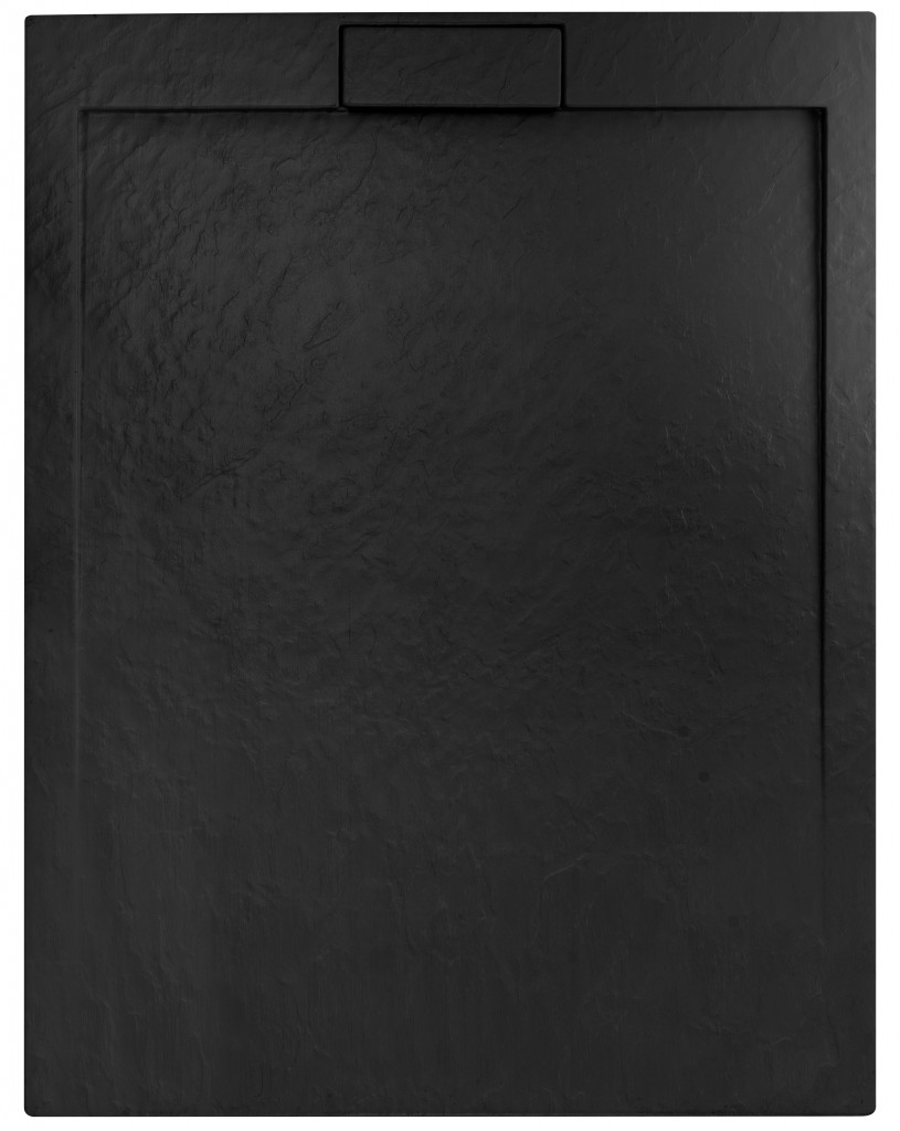 REA - Sprchová vanička Grand 80x100 čierna REA-K4593