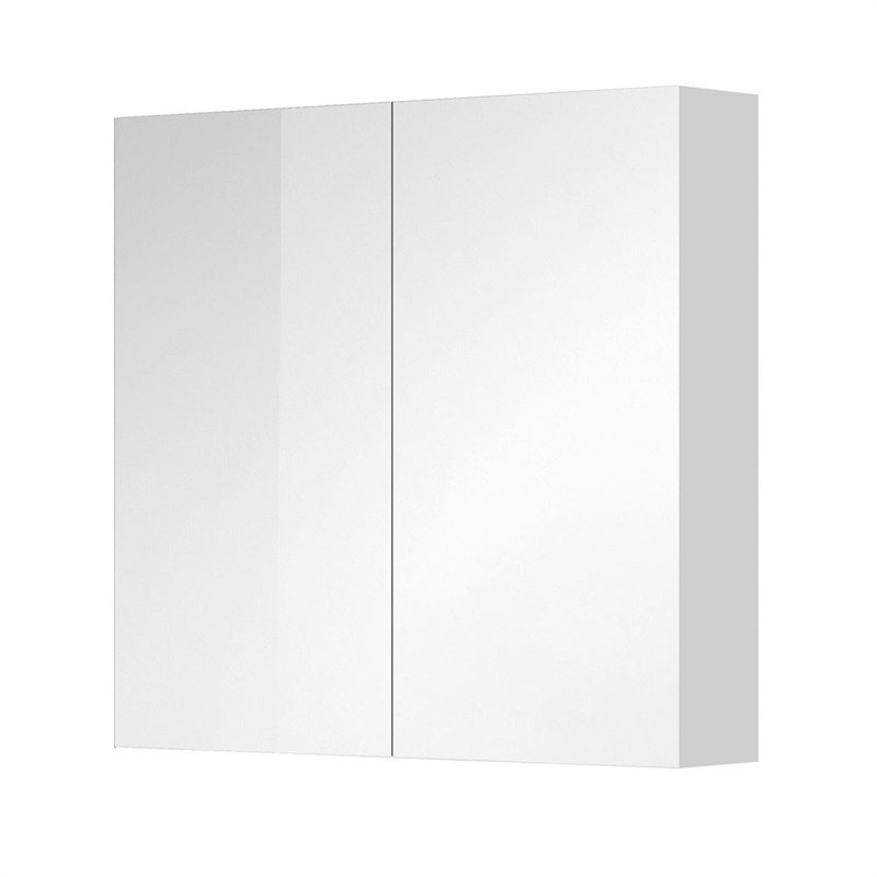 E-shop MEREO - Aira, Mailo, Opto, Bino, Vigo kúpeľňová galerka 80 cm, zrkadlová skrinka, biela CN717GB