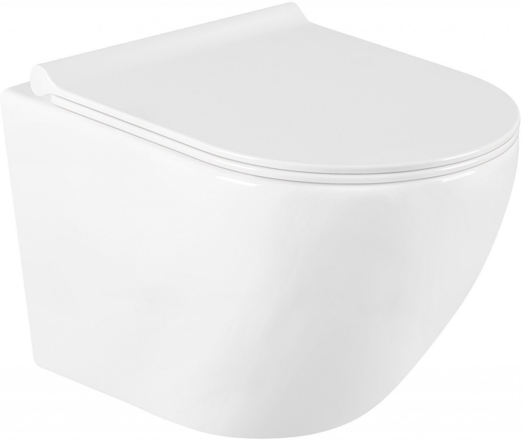 MEXEN/S - Lena Závesná WC misa vrátane sedátka s slow-slim, duroplast, biela 30220500