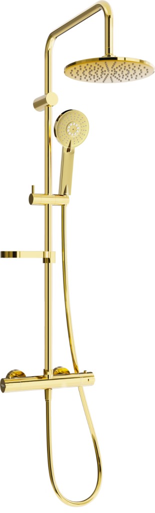 MEXEN/S - KX40 sprchový stĺp s termostatickou batériou zlato 771504091-50