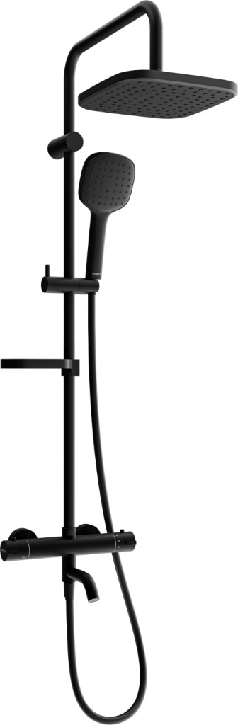 MEXEN/S - KX33 vaňový stĺp s termostatickou batériou, čierna 779003391-70