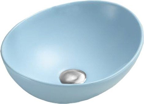 MEXEN - Elza umývadlo na dosku 40x33 cm modrá mat 21014049