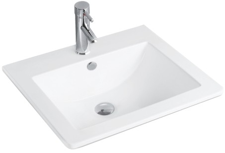 MEXEN - SALMA umývadlo na dosku 53x46cm biela 25365300