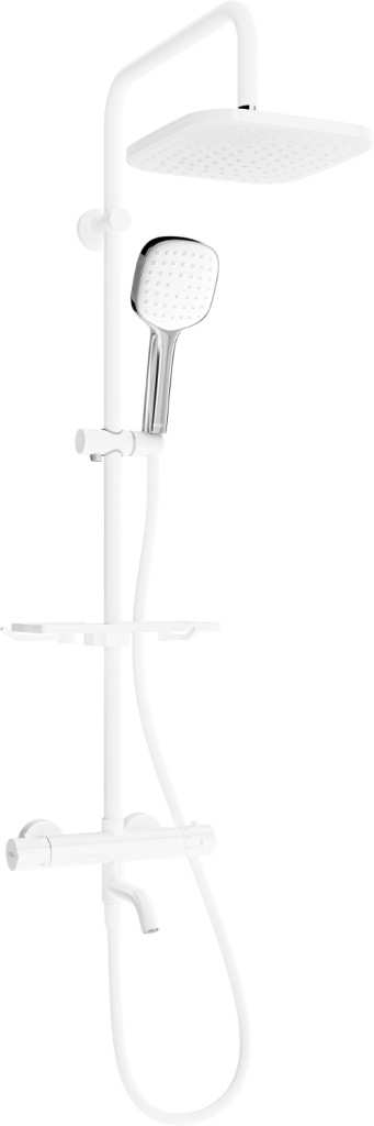 MEXEN/S - KT33-VAŇOVÁ SÚPRAVA S TERMOSTATICKOU BATÉRIOU-SPRCHA, CHROM/ BIELA 779003393-21