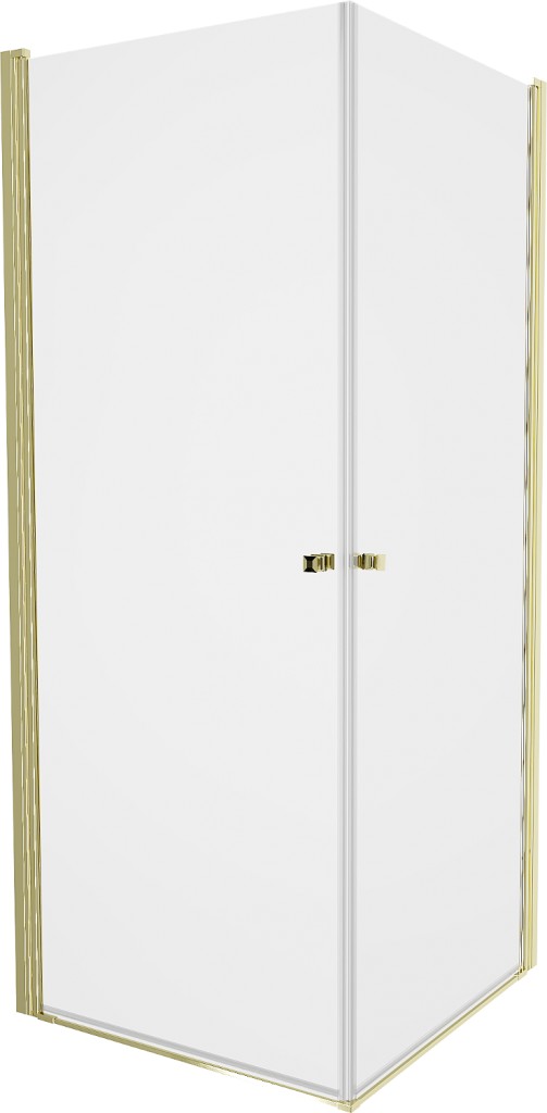 MEXEN/S - PRETORIA duo sprchovací kút 70 x 70 cm, transparent, zlatá 852-070-070-50-00-02