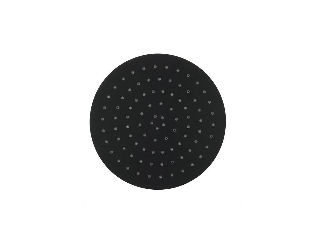 BESCO - Hlavová sprcha SLIM UNI R - guľatá - Farba - Čierna , Rozmer hlavovej sprchy - Ø 300 mm BADPUOCZ