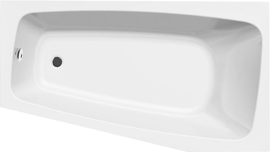 E-shop AQUALINE - BEROUNKA Rohová vaňa 160x90x42 cm, pravá ,biela A1691