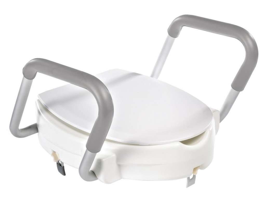 E-shop RIDDER - HANDICAP WC sedátko zvýšené 10cm, s madlami, biele A0072001