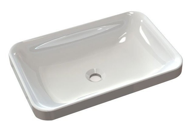 E-shop SAPHO - ASTORIA umývadlo 55x37cm, liaty mramor, biela 55033