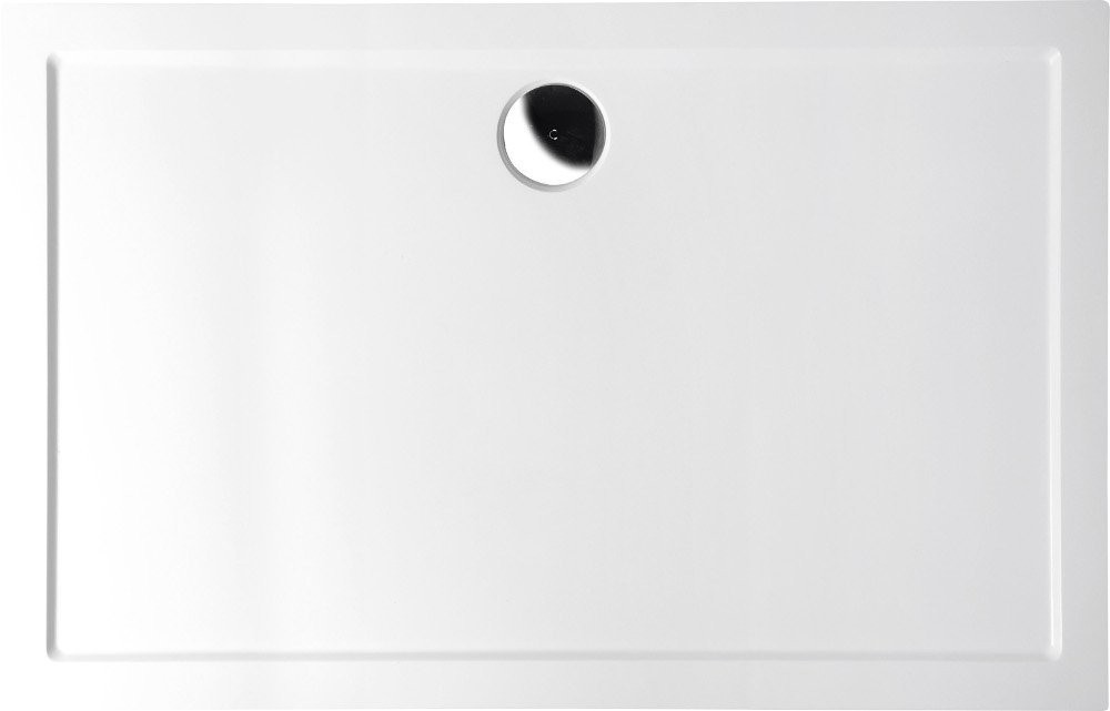 POLYSAN - KARIA sprchová vanička z liateho mramoru, obdĺžnik 100x80cm, biela 45511