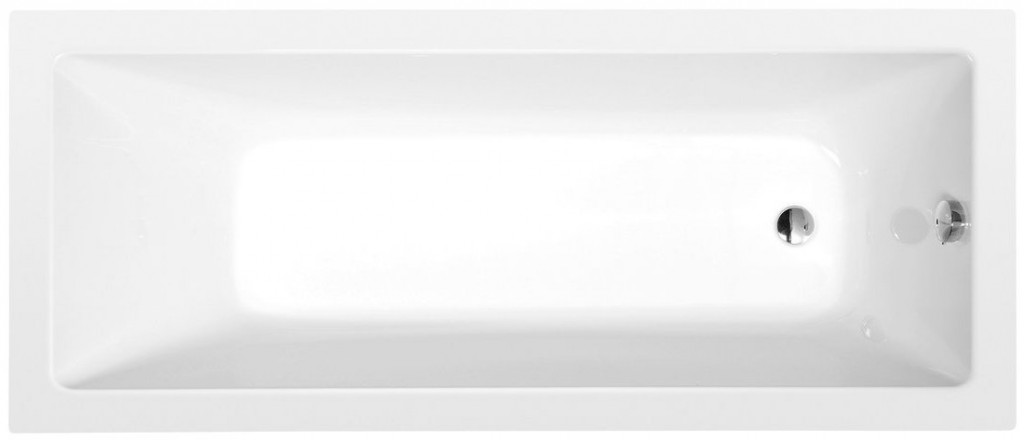 POLYSAN - NOEMI obdĺžniková vaňa 160x70x39cm, biela 71707