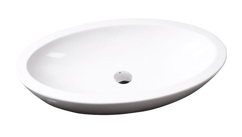 E-shop ISVEA - SISTEMA keramické umývadlo 75x42cm, biela 10AR65075