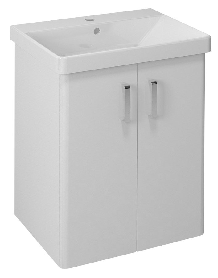 SAPHO - THEIA umývadlová skrinka 56,4x70x44,2cm, 2x dvierka, biela TH062-3030