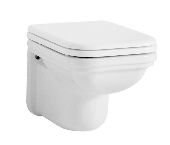 E-shop KERASAN - WALDORF závesná WC misa, 37x55cm, biela 411501