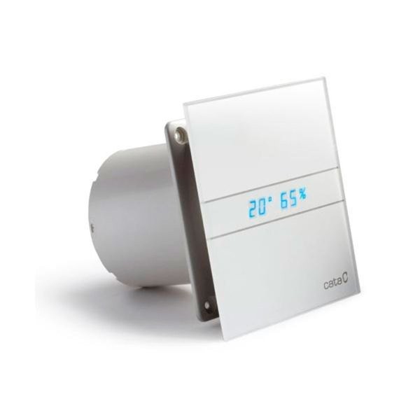 E-shop CATA - E-120 GTH kúpeľňový ventilátor axiálny s automatom, 6W/11W, potrubie 120, biel 00901200