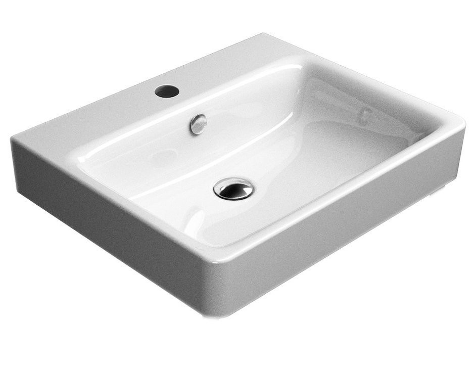 E-shop GSI - SAND keramické umývadlo 60x50 cm, biela ExtraGlaze 9031111