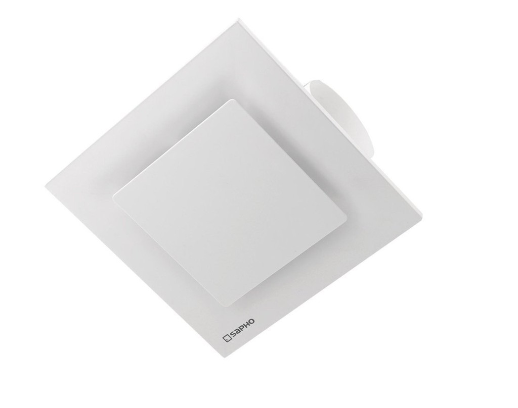 SAPHO - TECTO stropní ventilátor axiální, 20W, potrubí 100, bílá TC201