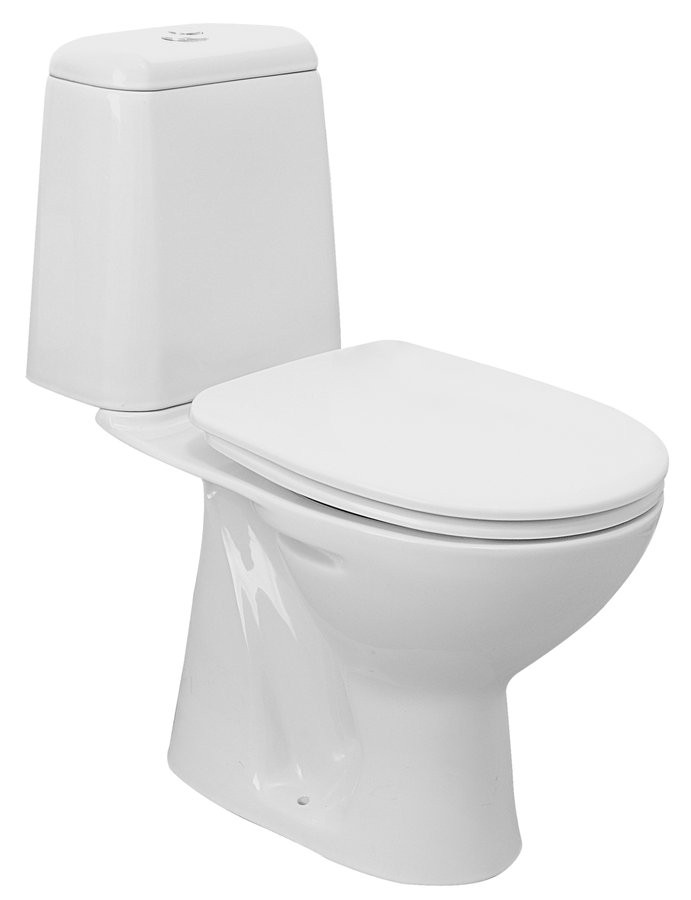 E-shop AQUALINE - RIGA WC kombi, dvojtlačítko 3/6l, spodný odpad, splachovací mechanizmus, biela RG801