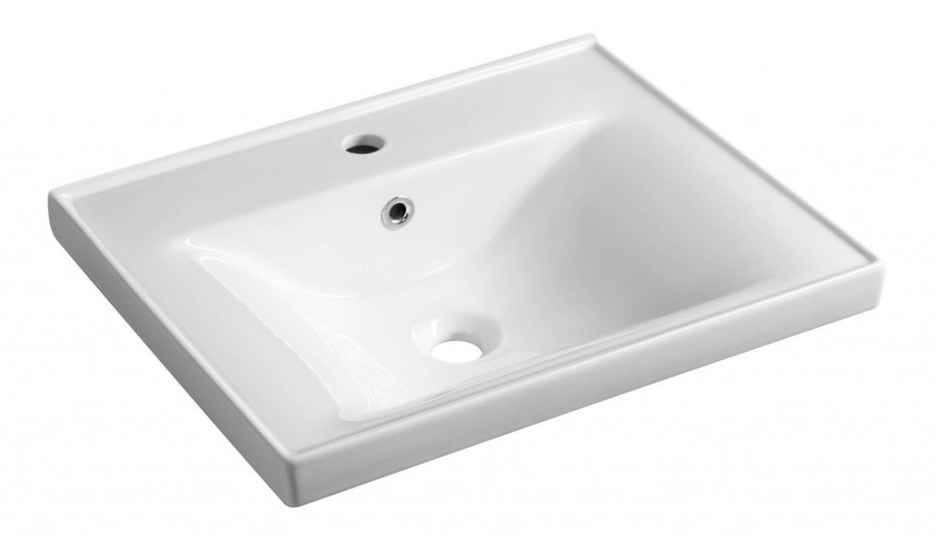 E-shop AQUALINE - SAVA 55 keramické umývadlo nábytkové 55x46cm, biela 2055