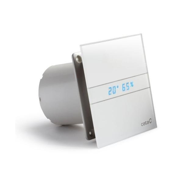 E-shop CATA - E-100 GTH kúpeľňový ventilátor axiálny s automatom, 4W/8W, potrubie 100, biela 00900200
