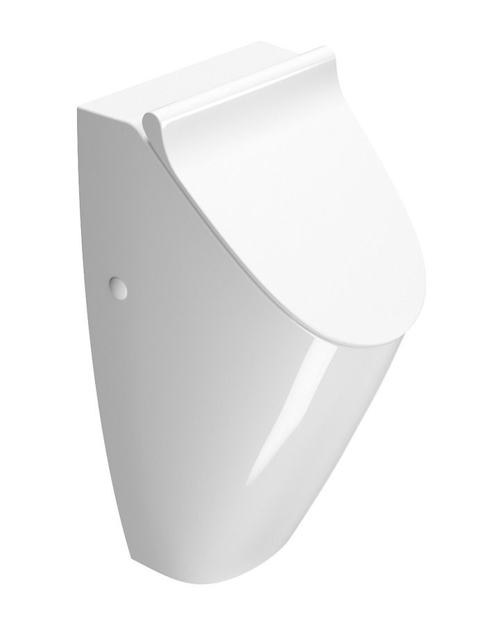 E-shop GSI - COUNITY urinál so zakrytým prívodom vody s otvormi pre veko, 31x65cm, biela ExtraGlaze 909811