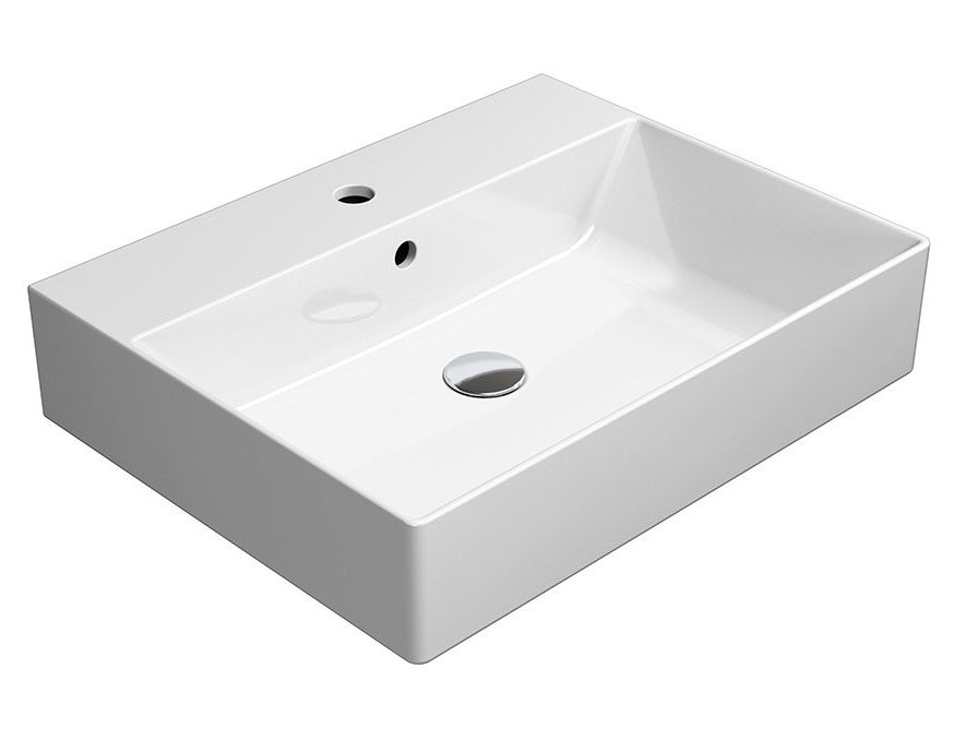 E-shop GSI - KUBE X keramické umývadlo 60x47cm, biela ExtraGlaze 9431111