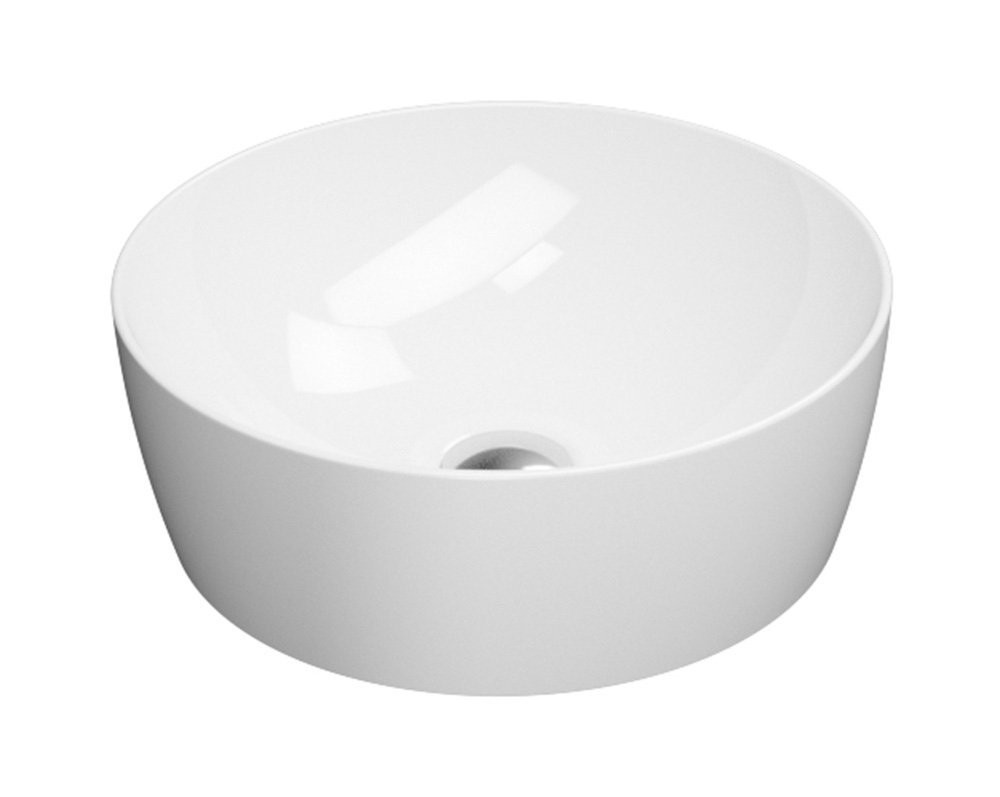 E-shop GSI - SAND/NUBES keramické umývadlo na dosku, priemer 40cm, biela ExtraGlaze 903911