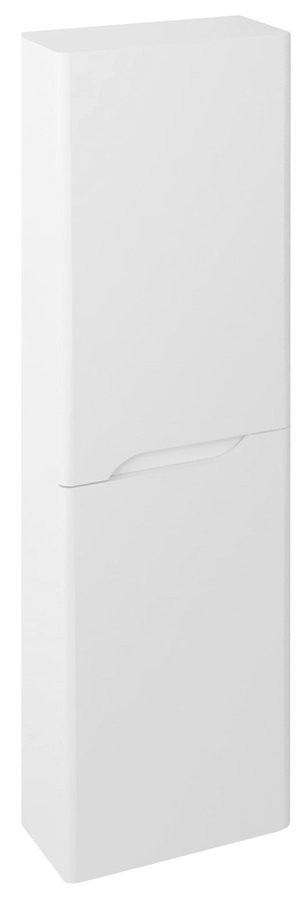 SAPHO - MEDIENA skrinka vysoká 40x140x20cm, 2x dvierka, ľavá/pravá, biela matná/biela ma MD450