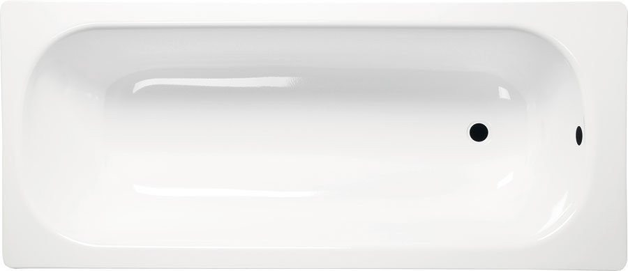 SAPHO - Obdĺžniková smaltovaná vaňa 120x70x38cm, biela V120X70