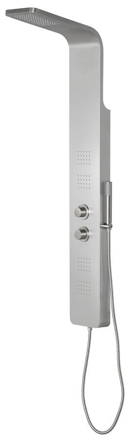 SAPHO - PRESTIGE sprchový panel s termostat. batériou 200x1400 mm, nerez mat WN337