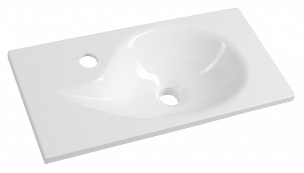 E-shop SAPHO - AQUA liaty mramor umývadlo 50,5x25cm, biela 10053