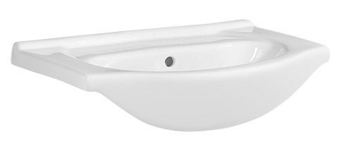 AQUALINE AQUALINE - SIMPLEX ECO keramické umyvadlo, nábytkové, 60x44cm, bílá NDHF060
