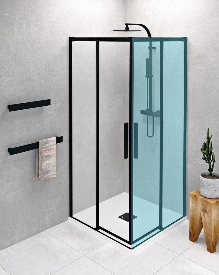 E-shop POLYSAN - ALTIS LINE BLACK sprchové dvere 780-800, výška 2000, číre sklo AL1582B
