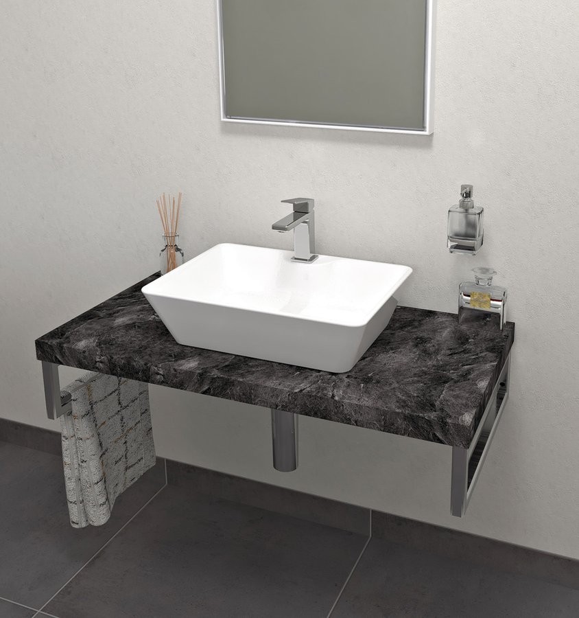 E-shop SAPHO - AVICE doska pod umývadlo 90x50cm, hrúbka 5cm, štiepaný kameň AV099