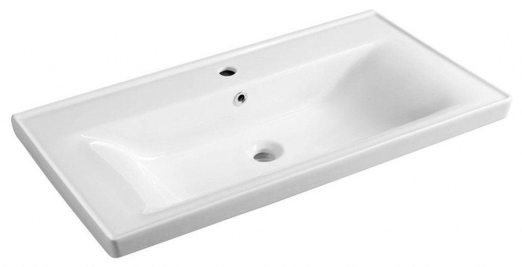 E-shop AQUALINE - SAVA 90 keramické umývadlo nábytkové 90x46cm, biela 2090