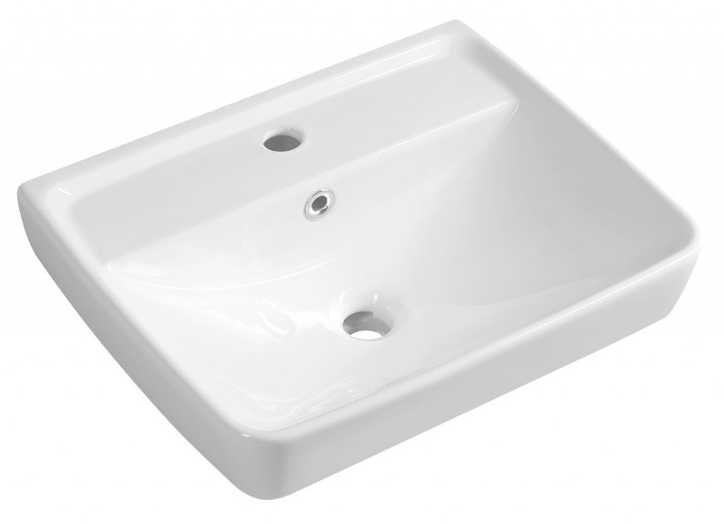 E-shop AQUALINE - DURU keramické umývadlo 50x40cm, biela TU0350
