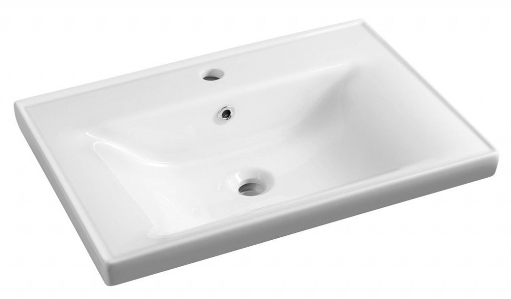 E-shop AQUALINE - SAVA 70 keramické umývadlo nábytkové 70x46cm, biela 2070