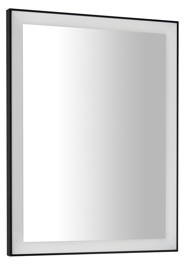 E-shop SAPHO - GANO zrkadlo s LED osvetlením 60x80cm, čierna LG260