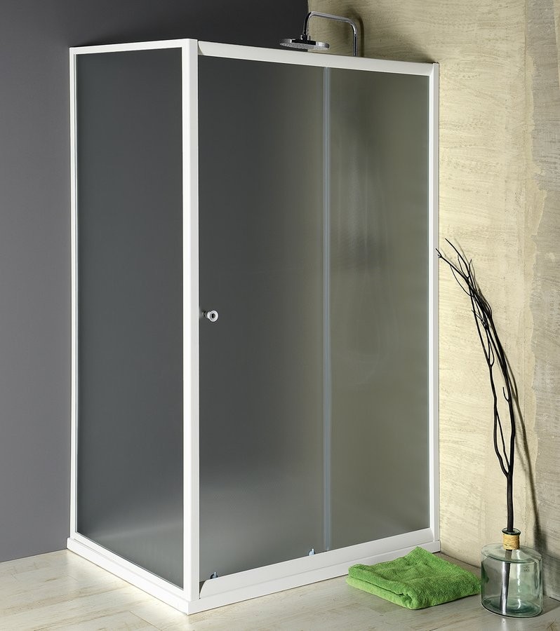AQUALINE - AMADEO obdĺžniková sprchová zástena 1000x900 L/P varianta, sklo Brick BTS100BTP90