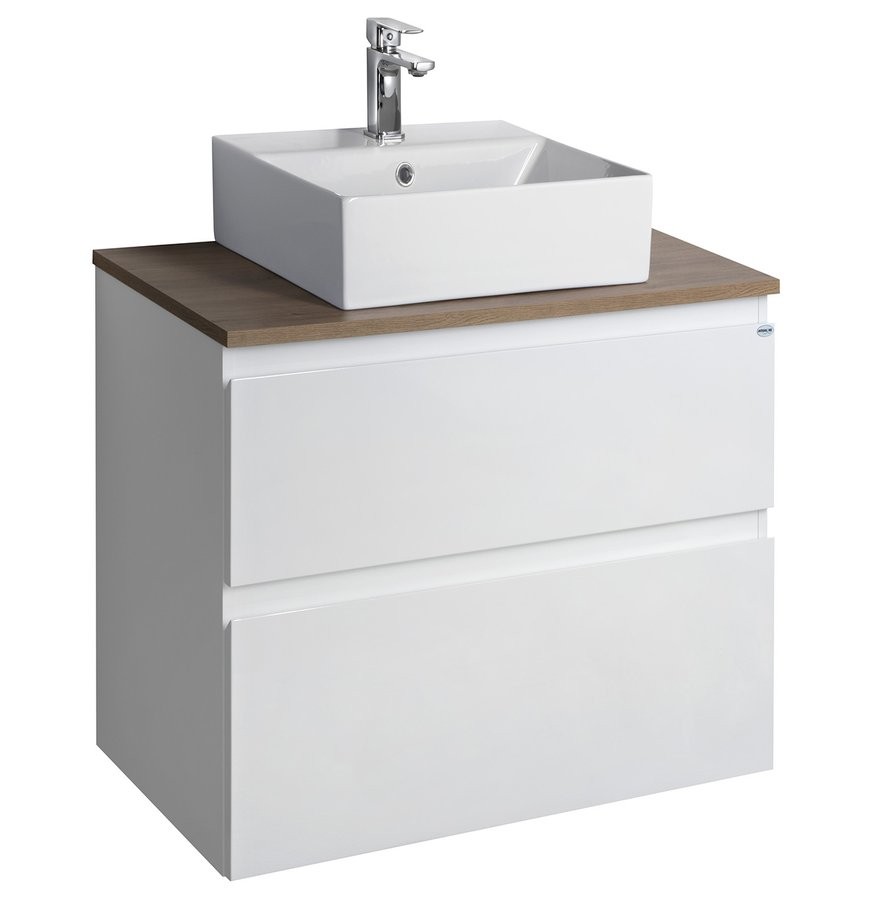 E-shop AQUALINE - ALTAIR Nábytková zostava do kúpeľne, šírka 67,6 cm, biela/dub emporio AI270-01