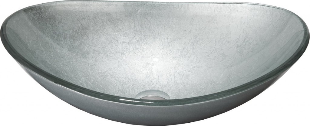 MEXEN - Sonia sklenené umývadlo 54 cm, strieborná 24145411